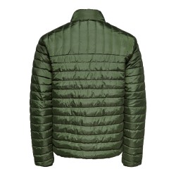 Only & Sons Paul quiltet højhalset jakke - Olive Night