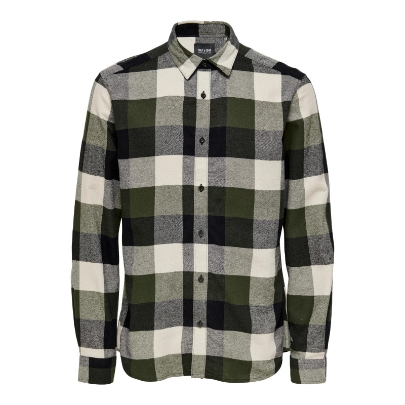 ONLY & SONS Gudmund L/S Ternet Skjorte - Forest Night