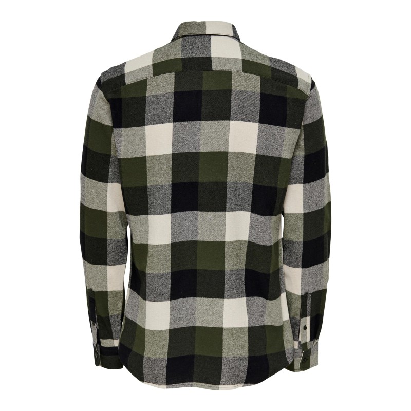 ONLY & SONS Gudmund L/S Ternet Skjorte - Forest Night