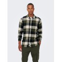 ONLY & SONS Gudmund L/S Ternet Skjorte - Forest Night