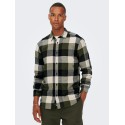 ONLY & SONS Gudmund L/S Ternet Skjorte - Forest Night
