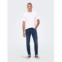 ONLY & SONS Loom Slim Jeans - Dark Blue Denim