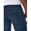ONLY & SONS Loom Slim Jeans - Dark Blue Denim