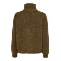 ONLY Baker Langærmet Zip Pullover Knt - Cocoa Brown
