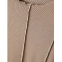 LMTD Fraw Langærmet Kort Top - Mocha Meringue