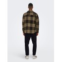 ONLY & SONS Milo Langærmet Ternet Overshirt - Partridge