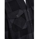 ONLY & SONS Milo Langærmet Ternet Overshirt - Dark Navy