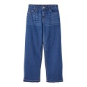 LMTD Letizza Dnm Højtaljede Straight Pant W. Ld - Dark Blue Denim