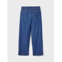 LMTD Letizza Dnm Højtaljede Straight Pant W. Ld - Dark Blue Denim