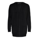 ONLY Lesly Langærmet Åben Strik Cardigan - Sort