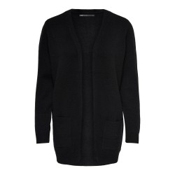 ONLY Lesly Langærmet Åben Strik Cardigan - Sort