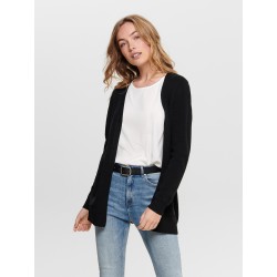ONLY Lesly Langærmet Åben Strik Cardigan - Sort