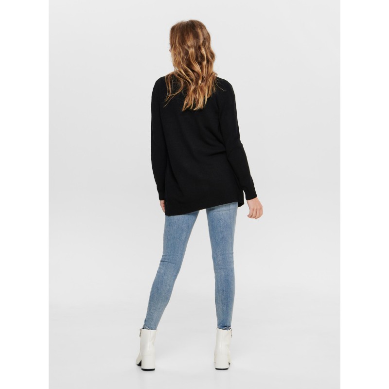 ONLY Lesly Langærmet Åben Strik Cardigan - Sort