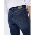 ONLY Juicy Brede Højtaljede Denim Jeans - Dark Blue Denim
