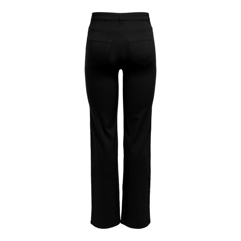 ONLY Nanna Life Højtaljede Straight Bukser Pnt - Sort