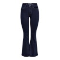 JDY Ricco Højtaljede Flared Db Denim - Dark Blue Denim
