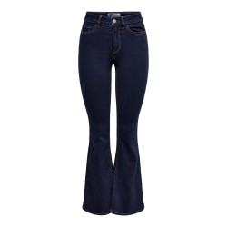 JDY Ricco Højtaljede Flared Db Denim - Dark Blue Denim