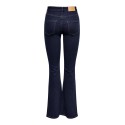 JDY Ricco Højtaljede Flared Db Denim - Dark Blue Denim