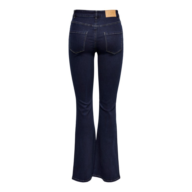 JDY Ricco Højtaljede Flared Db Denim - Dark Blue Denim