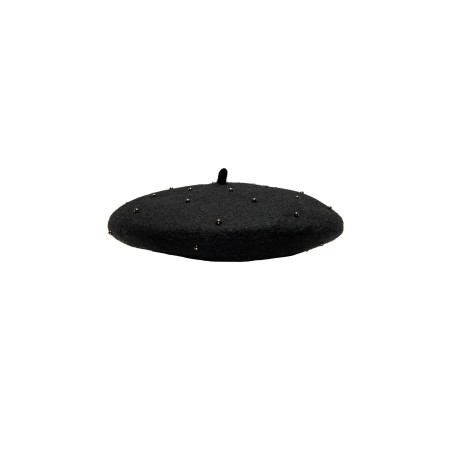 ONLY Fransk Uld Beret - Sort