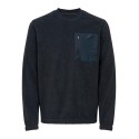 ONLY & SONS Nikolai Fleece Sweater - Dark Navy