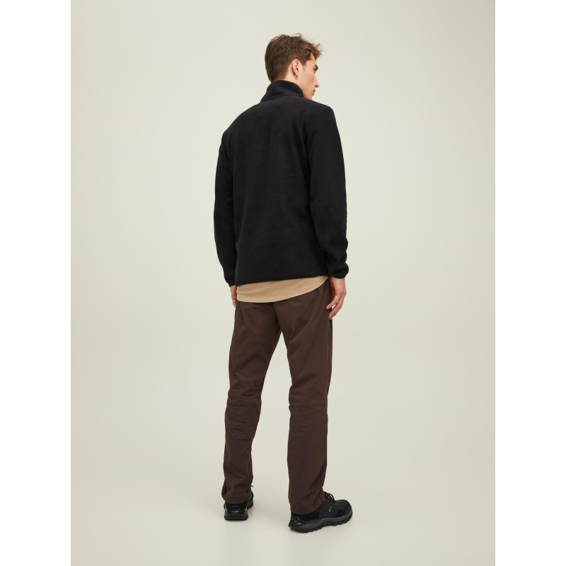 JACK & JONES CORE Højhalset Fleece Sweatshirt - Sort