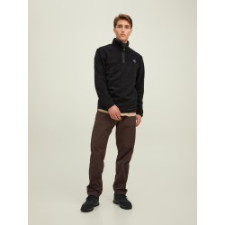 JACK & JONES CORE Højhalset Fleece Sweatshirt - Sort