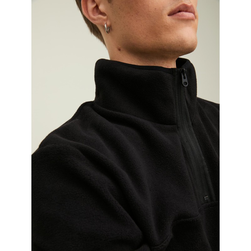 JACK & JONES CORE Højhalset Fleece Sweatshirt - Sort