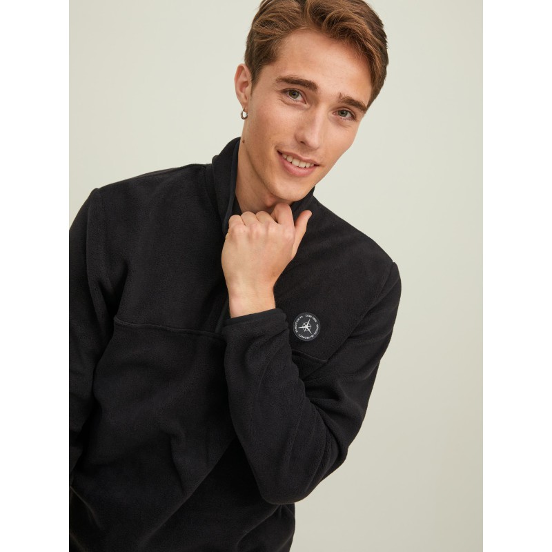 JACK & JONES CORE Højhalset Fleece Sweatshirt - Sort