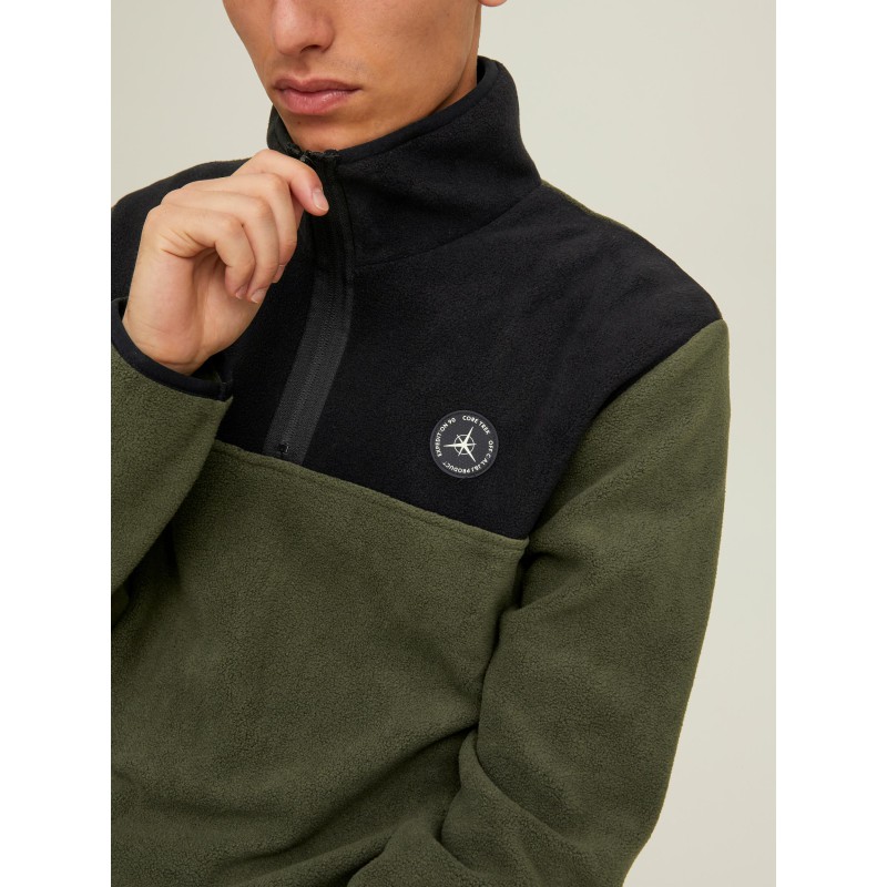 JACK & JONES Højhalset Fleece Sweatshirt - Forest Night