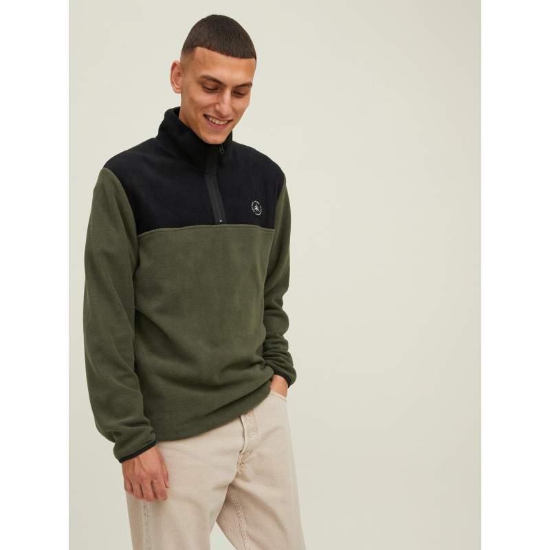 JACK & JONES Højhalset Fleece Sweatshirt - Forest Night
