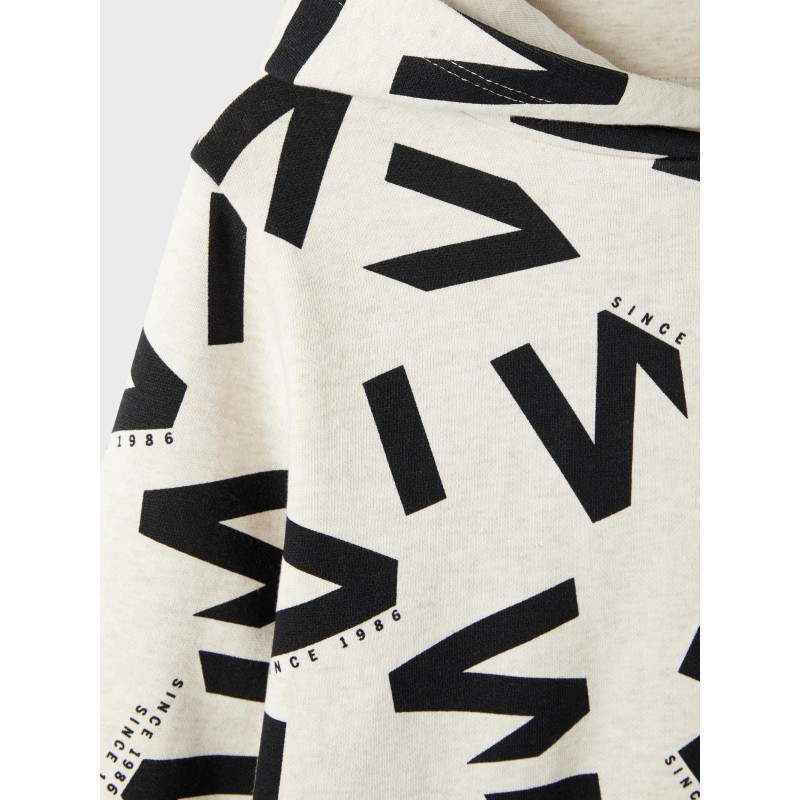 NAME IT Kids Odds Sweat Hoodie - Peyote Melange