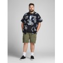 JACK & JONES Plus Hazy Kortærmet Skjorte - Dark Navy