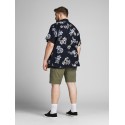 JACK & JONES Plus Hazy Kortærmet Skjorte - Dark Navy