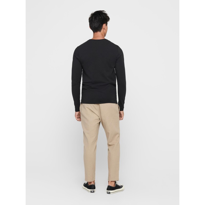 ONLY & SONS Basic Slim Bluse - Sort