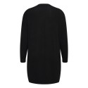 FRANSA Plus Lume Lang Strik Cardigan - Sort