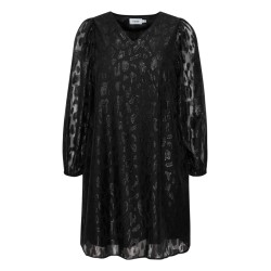 FRANSA Plus Glitter Kjole - Black