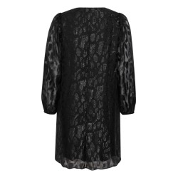 FRANSA Plus Glitter Kjole - Black