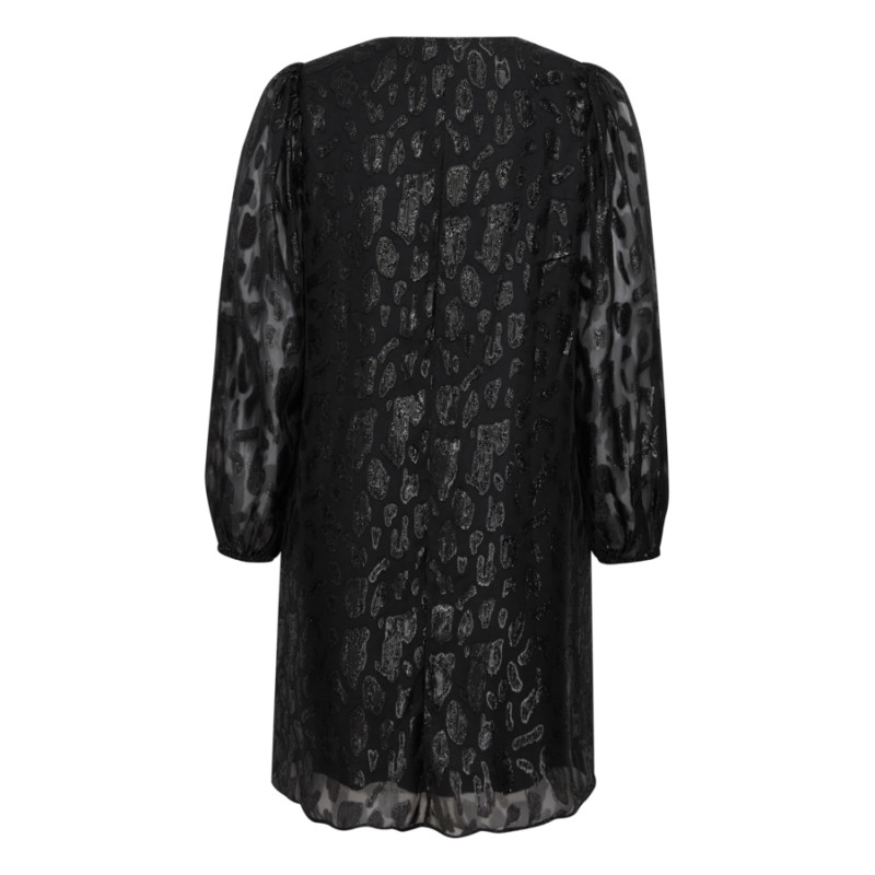 FRANSA Plus Glitter Kjole - Black