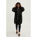 FRANSA Plus Glitter Kjole - Black
