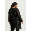 FRANSA Plus Glitter Kjole - Black