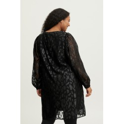 FRANSA Plus Glitter Kjole - Black