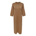 ONLY Midi Loose Fit Strikkjole - Tobacco Brown