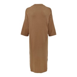 ONLY Midi Loose Fit Strikkjole - Tobacco Brown
