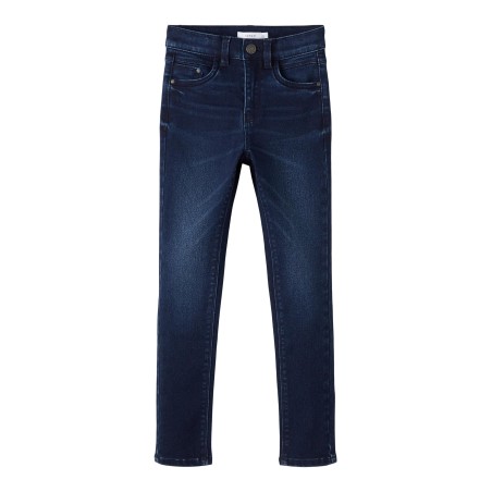 NAME IT Kids Polly Skinny Denim Jeans - Dark Blue Denim