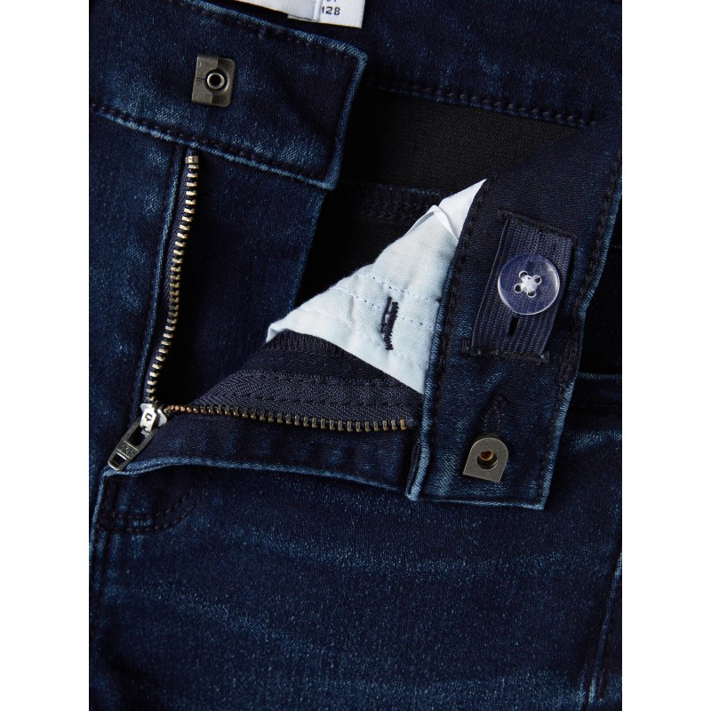 NAME IT Kids Polly Skinny Denim Jeans - Dark Blue Denim