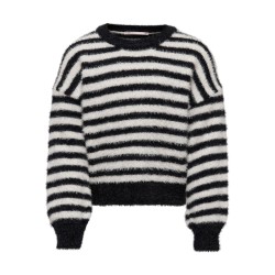 KIDS ONLY Piumo Strik Pullover - Black