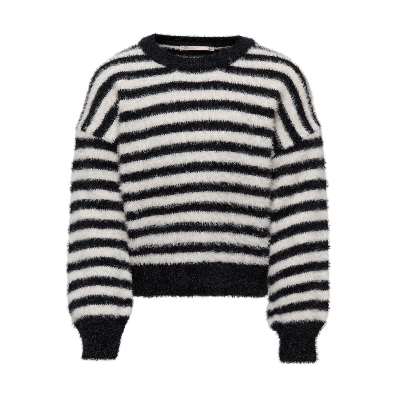 KIDS ONLY Piumo Strik Pullover - Black