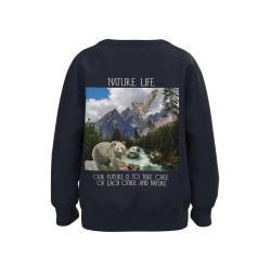 NAME IT Mini Odin Sweatshirt - Dark Sapphire