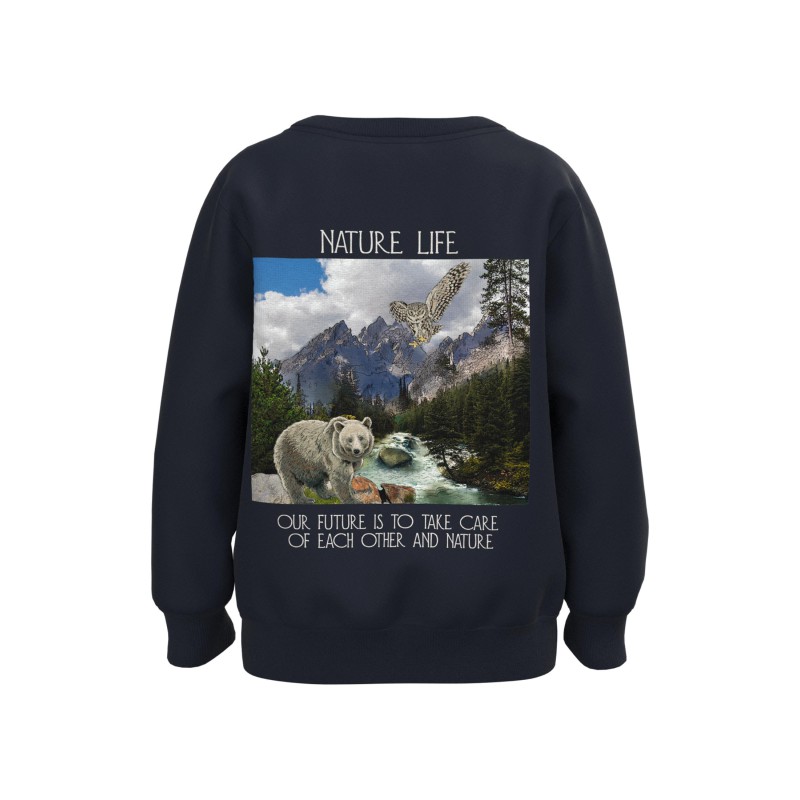 NAME IT Mini Odin Sweatshirt - Dark Sapphire